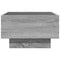 vidaXL Coffee Table with LED Grey Sonoma 50x50x30 cm Engineered Wood