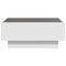 vidaXL Coffee Table with LED White 70x50x30 cm Engineered Wood