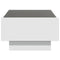 vidaXL Coffee Table with LED White 70x50x30 cm Engineered Wood