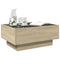 vidaXL Coffee Table with LED Sonoma Oak 70x50x30 cm Engineered Wood
