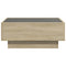 vidaXL Coffee Table with LED Sonoma Oak 70x50x30 cm Engineered Wood
