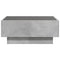 vidaXL Coffee Table with LED Concrete Grey 70x50x30 cm Engineered Wood
