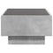 vidaXL Coffee Table with LED Concrete Grey 70x50x30 cm Engineered Wood