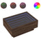 vidaXL Coffee Table with LED Brown Oak 70x50x30 cm Engineered Wood
