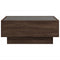 vidaXL Coffee Table with LED Brown Oak 70x50x30 cm Engineered Wood