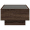 vidaXL Coffee Table with LED Brown Oak 70x50x30 cm Engineered Wood