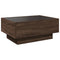 vidaXL Coffee Table with LED Brown Oak 70x50x30 cm Engineered Wood
