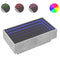vidaXL Coffee Table with LED Concrete Grey 90x50x30 cm Engineered Wood