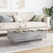 vidaXL Coffee Table with LED Grey Sonoma 90x50x30 cm Engineered Wood