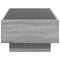 vidaXL Coffee Table with LED Grey Sonoma 90x50x30 cm Engineered Wood