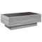 vidaXL Coffee Table with LED Grey Sonoma 90x50x30 cm Engineered Wood