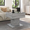 vidaXL Coffee Table with LED Grey Sonoma 50x50x45 cm Engineered Wood
