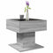 vidaXL Coffee Table with LED Grey Sonoma 50x50x45 cm Engineered Wood