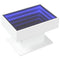 vidaXL Coffee Table with LED White 70x50x45 cm Engineered Wood