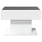 vidaXL Coffee Table with LED White 70x50x45 cm Engineered Wood