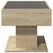 vidaXL Coffee Table with LED Sonoma Oak 70x50x45 cm Engineered Wood