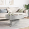 vidaXL Coffee Table with LED Concrete Grey 70x50x45 cm Engineered Wood