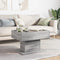 vidaXL Coffee Table with LED Grey Sonoma 70x50x45 cm Engineered Wood