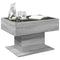 vidaXL Coffee Table with LED Grey Sonoma 70x50x45 cm Engineered Wood