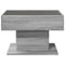 vidaXL Coffee Table with LED Grey Sonoma 70x50x45 cm Engineered Wood