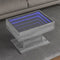vidaXL Coffee Table with LED Grey Sonoma 70x50x45 cm Engineered Wood
