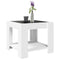 vidaXL Coffee Table with LED White 53x53x45 cm Engineered Wood