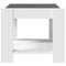 vidaXL Coffee Table with LED White 53x53x45 cm Engineered Wood