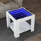 vidaXL Coffee Table with LED White 53x53x45 cm Engineered Wood