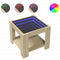 vidaXL Coffee Table with LED Sonoma Oak 53x53x45 cm Engineered Wood