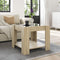 vidaXL Coffee Table with LED Sonoma Oak 53x53x45 cm Engineered Wood