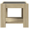 vidaXL Coffee Table with LED Sonoma Oak 53x53x45 cm Engineered Wood