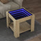 vidaXL Coffee Table with LED Sonoma Oak 53x53x45 cm Engineered Wood
