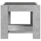 vidaXL Coffee Table with LED Concrete Grey 53x53x45 cm Engineered Wood