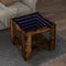 vidaXL Coffee Table with LED Smoked Oak 53x53x45 cm Engineered Wood