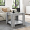 vidaXL Coffee Table with LED Grey Sonoma 53x53x45 cm Engineered Wood