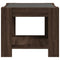 vidaXL Coffee Table with LED Brown Oak 53x53x45 cm Engineered Wood
