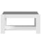 vidaXL Coffee Table with LED White 93x53x45 cm Engineered Wood