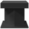vidaXL Coffee Table with LED Black 50x50x45 cm Engineered Wood