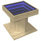 vidaXL Coffee Table with LED Sonoma Oak 50x50x45 cm Engineered Wood