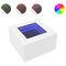 vidaXL Coffee Table with LED White 60x60x40 cm Engineered Wood
