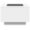 vidaXL Coffee Table with LED White 60x60x40 cm Engineered Wood