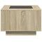 vidaXL Coffee Table with LED Sonoma Oak 60x60x40 cm Engineered Wood