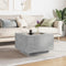 vidaXL Coffee Table with LED Concrete Grey 60x60x40 cm Engineered Wood