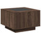 vidaXL Coffee Table with LED Brown Oak 60x60x40 cm Engineered Wood