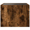 vidaXL Coffee Table with Infinity LED Smoked Oak 40x40x30 cm