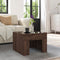 vidaXL Coffee Table with Infinity LED Brown Oak 40x40x30 cm