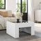 vidaXL Coffee Table with Infinity LED White 50x50x30 cm