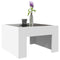 vidaXL Coffee Table with Infinity LED White 50x50x30 cm