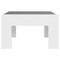 vidaXL Coffee Table with Infinity LED White 50x50x30 cm