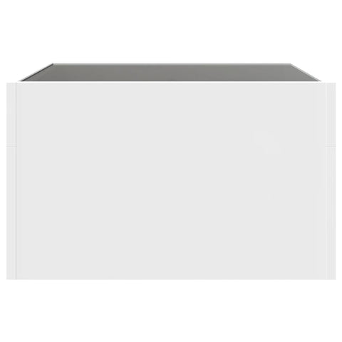 vidaXL Coffee Table with Infinity LED White 50x50x30 cm